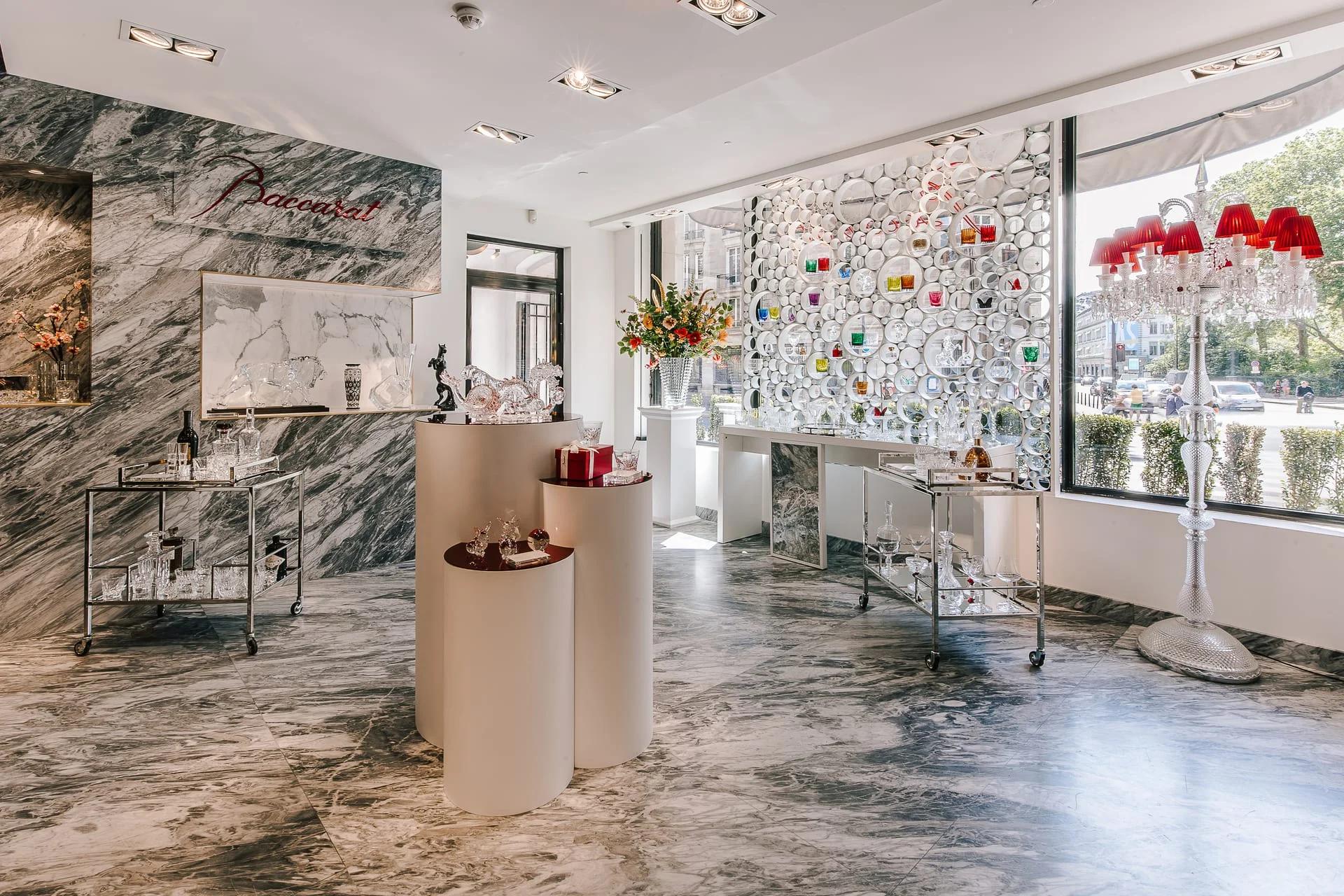 Vitrines pour Baccarat